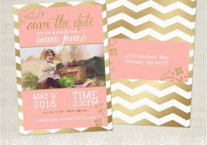 Save the Date Cards for Birthday Party Birthday Save the Date Card Template for Photographers Bd02