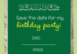 Save the Date Cards for Birthday Party Save the Date Templates Free