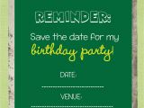 Save the Date Cards for Birthday Save the Date Templates Free