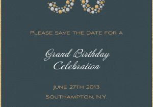 Save the Date Cards for Birthdays Bubbly Bash 50th Birthday