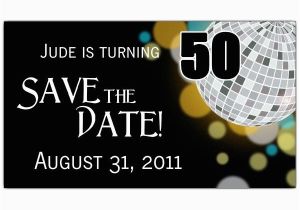 Save the Date Cards for Birthdays Disco Ball 50th Save the Date Magnets Paperstyle Joels