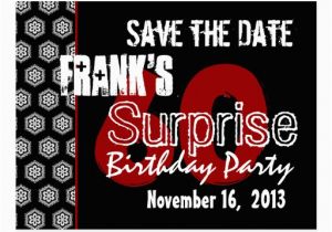 Save the Date Cards for Surprise Birthday Party Modern Save the Date Surprise 60th Party W1942 Postcard