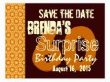 Save the Date Cards for Surprise Birthday Party Save the Date 60th Surprise Birthday Gold Stars Postcards