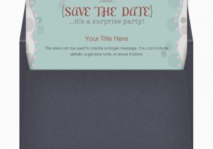 Save the Date Cards for Surprise Birthday Party Surprise Party Save the Date Invitations Cards On