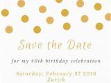 Save the Date Invitation Wording for Birthday Party 40th Birthday Save the Date Party Invitations