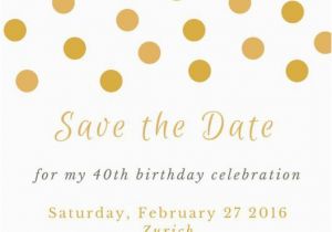 Save the Date Invitation Wording for Birthday Party 40th Birthday Save the Date Party Invitations