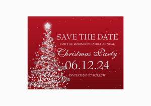 Save the Date Invitation Wording for Birthday Party Elegant Save the Date Christmas Party Red Postcard