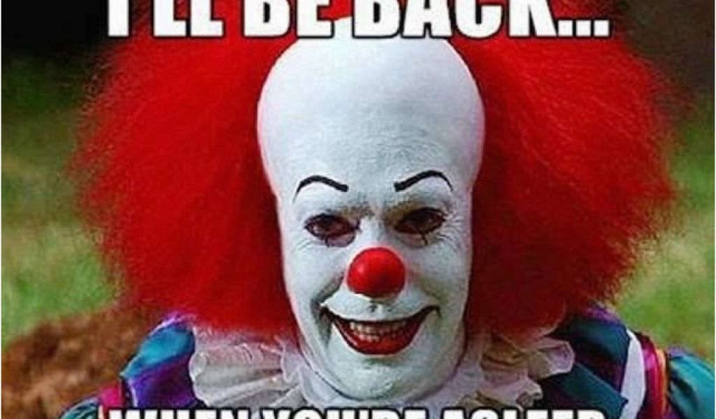 Scary Clown Birthday Meme Pennywise the Clown Funny as F Birthday Clown