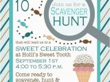 Scavenger Hunt Birthday Invitations Birthday Scavenger Hunt Invitation