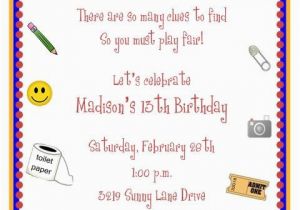 Scavenger Hunt Birthday Invitations Free Printable Scavenger Hunt Birthday Party Invitations