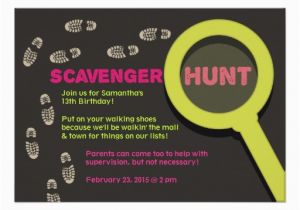 Scavenger Hunt Birthday Invitations Free Printable Scavenger Hunt Birthday Party Invitations