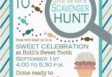 Scavenger Hunt Birthday Party Invitations Birthday Scavenger Hunt Invitation