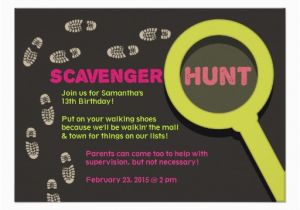 Scavenger Hunt Birthday Party Invitations Free Printable Scavenger Hunt Birthday Party Invitations