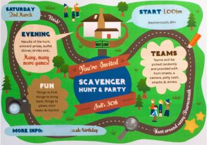 Scavenger Hunt Birthday Party Invitations Scavenger Hunt Birthday Party Invitations Oxsvitation Com