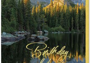 Scenic Birthday Cards Mountain Reflection Birthday Card Scenic Birthday Cards