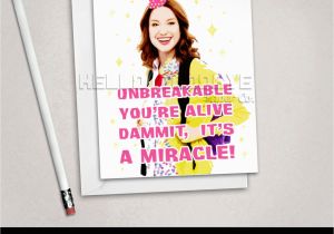 Schmidt 29 Birthday Card Kimmy Schmidt Birthday Card Friendship by Hellogoodbyepaperco