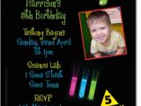 Science themed Birthday Party Invitations Cu822 Kids Science themed Birthday Invitation Boys