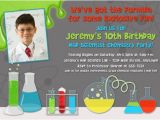 Science themed Birthday Party Invitations Free Printable Mad Science Birthday Party Invitations