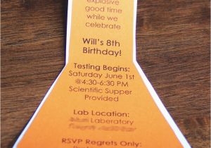 Science themed Birthday Party Invitations Science Birthday Party Invitations by Simplistically Sassy