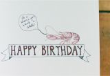 Scientist Birthday Card Lobsters are Immortal A Science Birthday Card We are