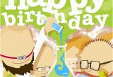 Scientist Birthday Card Scientists Birthday Card by Showler and Showler