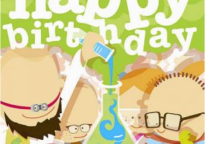 Scientist Birthday Card Scientists Birthday Card by Showler and Showler