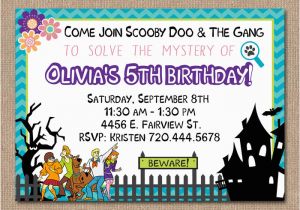 Scooby Doo Birthday Invites Scooby Doo Birthday Invitation Girl Birthday by
