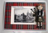 Scottish Birthday Cards Online Handmade Scottish Piper Birthday Card