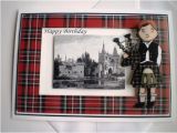 Scottish Birthday Cards Online Handmade Scottish Piper Birthday Card