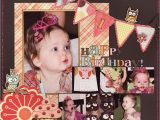 Scrapbook Ideas for Birthday Girl Happy 1st Birthday Scrapjazz Com Birthday Pinterest
