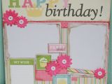 Scrapbook Ideas for Birthday Girl Happy Birthday Girl 12×12 Premade Scrapbook Layout Happy