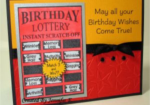 Scratch Off Birthday Card Ink N 39 Scrap Habits Birthday Lottery Ticket