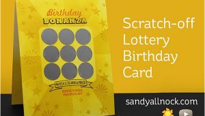 Scratch Off Birthday Card Scratch Off Lottery Birthday Card Sandy Allnock