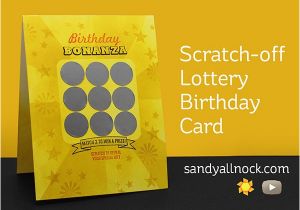 Scratch Off Birthday Card Scratch Off Lottery Birthday Card Sandy Allnock