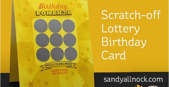 Scratch Off Birthday Card Scratch Off Lottery Birthday Card Sandy Allnock