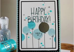 Scratch Off Birthday Card Simon Says Stamp September Card Kit Happy Birthday