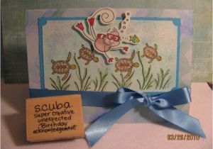 Scuba Diving Birthday Cards Scuba Birthday Card by Divegirl at Splitcoaststampers