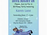 Scuba Diving Birthday Cards Scuba Diver Kids Birthday Invitation Zazzle