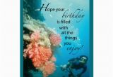 Scuba Diving Birthday Cards Scuba Diving Birthday Card Zazzle Com