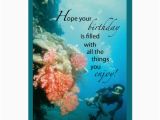 Scuba Diving Birthday Cards Scuba Diving Birthday Card Zazzle Com