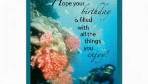 Scuba Diving Birthday Cards Scuba Diving Birthday Card Zazzle Com