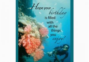 Scuba Diving Birthday Cards Scuba Diving Birthday Card Zazzle Com