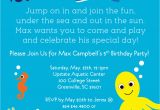 Sea Life Birthday Party Invitations Under the Sea Birthday Party Invitations Boy or Girl Sea