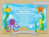 Sea themed Birthday Invitations 301 Moved Permanently