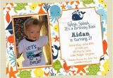 Sea themed Birthday Invitations Under the Sea Birthday Invitations Sea Creature Birthday