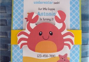 Sea themed Birthday Invitations Under the Sea Invitation Birthday Invitation by