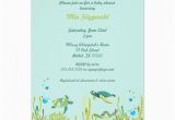 Sea Turtle Birthday Invitations Realistic Sea Turtle Baby Shower or Birthday Party 5×7