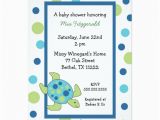 Sea Turtle Birthday Invitations Sea Turtle Baby Shower Invitation Boy or Girl Zazzle