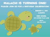 Sea Turtle Birthday Invitations Sea Turtle Birthday Invitation Printable by Photogreetings