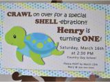 Sea Turtle Birthday Invitations Turtle Baby Shower Invitation or First Birthday Party Package